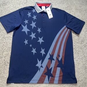 NWT Puma Volition Ryder Golf Polo Men's XL  Performance AOP